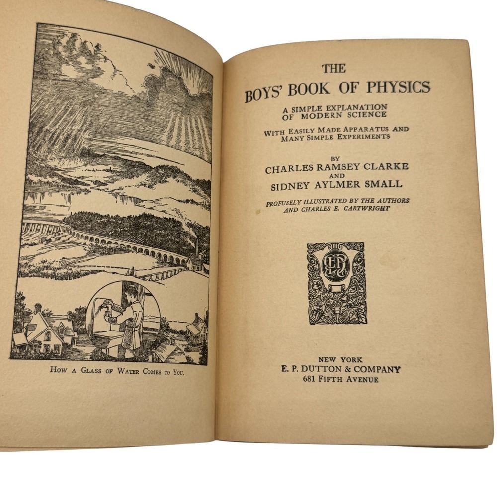 Boys Book of Physics Charles Ramsay Clarke Sidney Aylmer Small 1923 2nd Printing - Picture 3 of 16